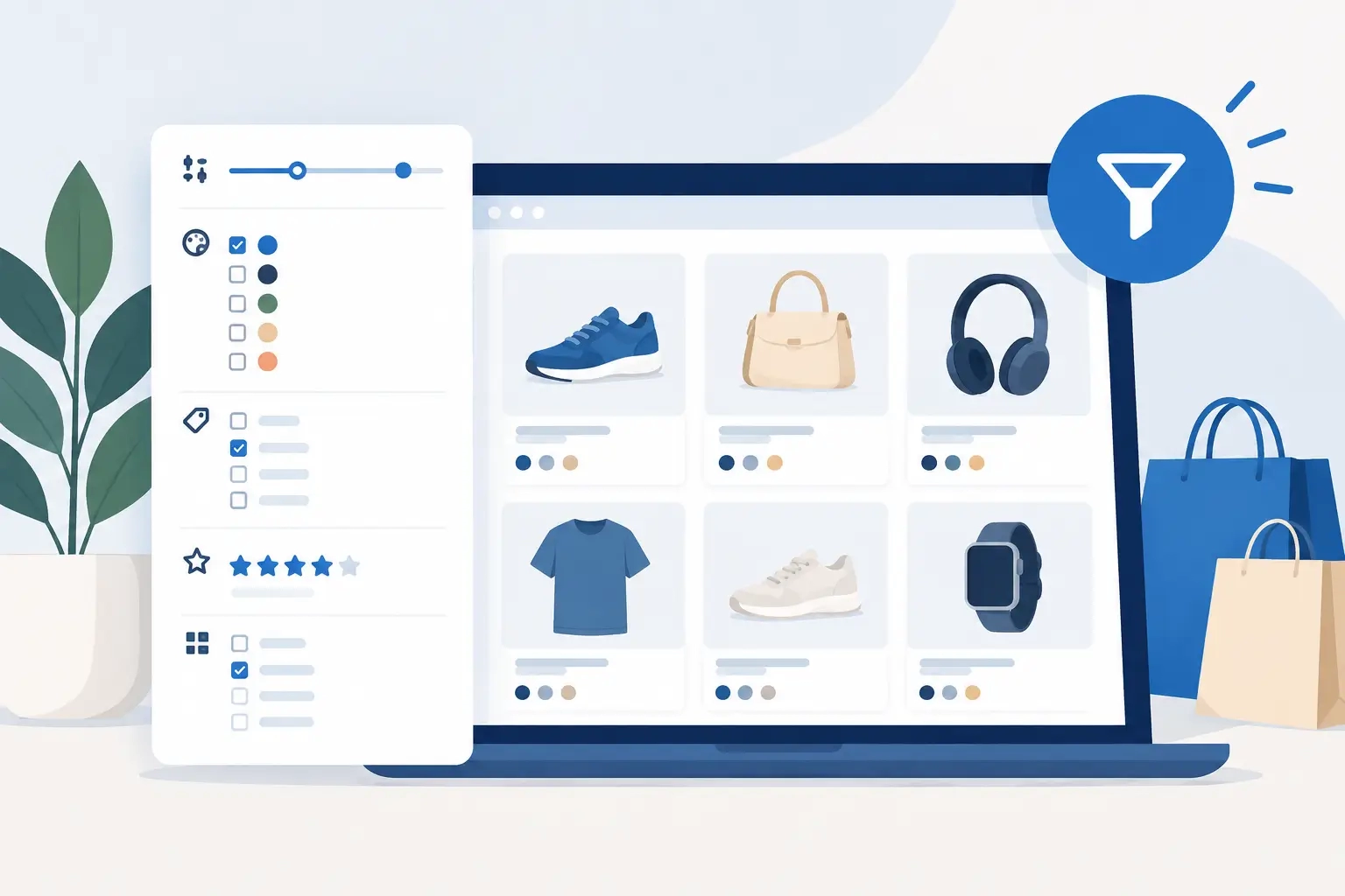 Moxy Web - Ključne vrste produktnih filtrov v spletni trgovini